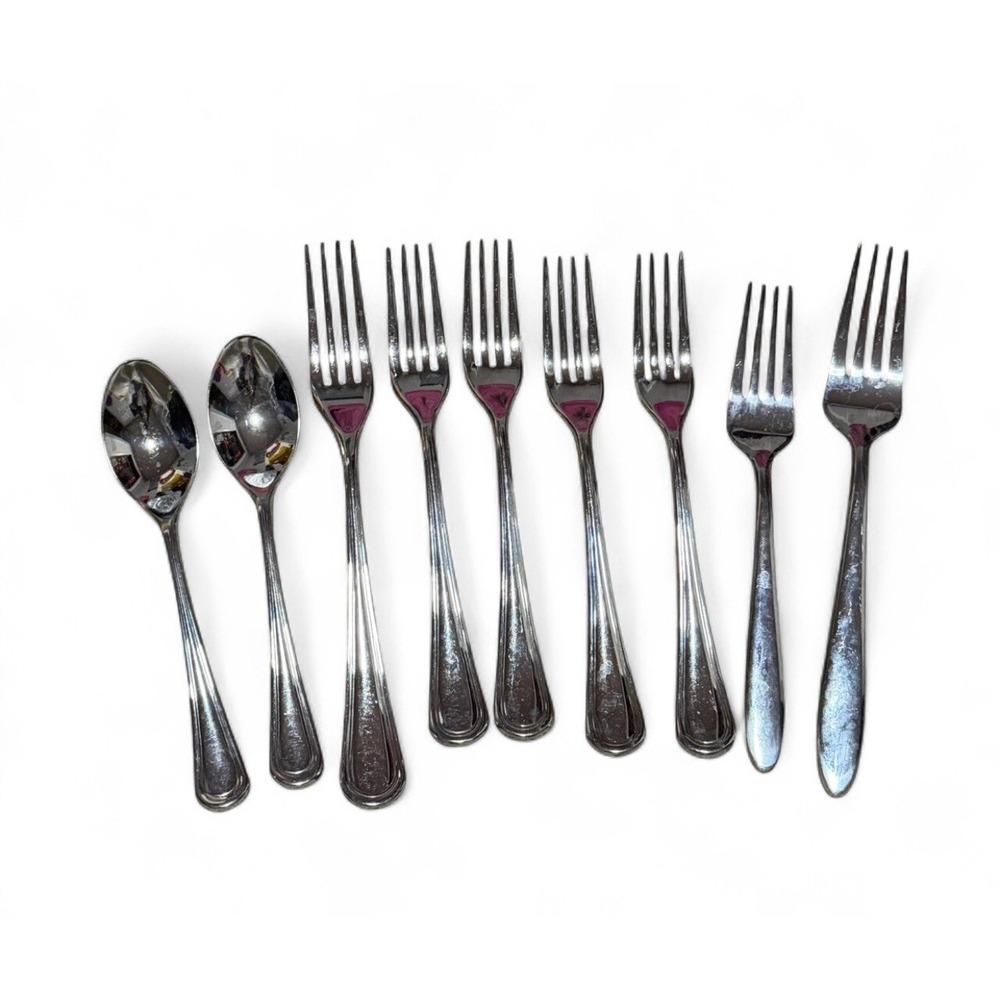 Robert‎ Welch 18/10 Stainless Flatware Lot 9 Mid Century Spoons Forks